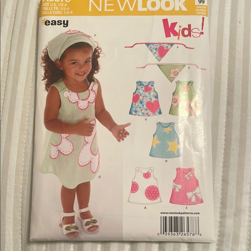 New Look Kids' Pattern Dress Set - Pink and Green
